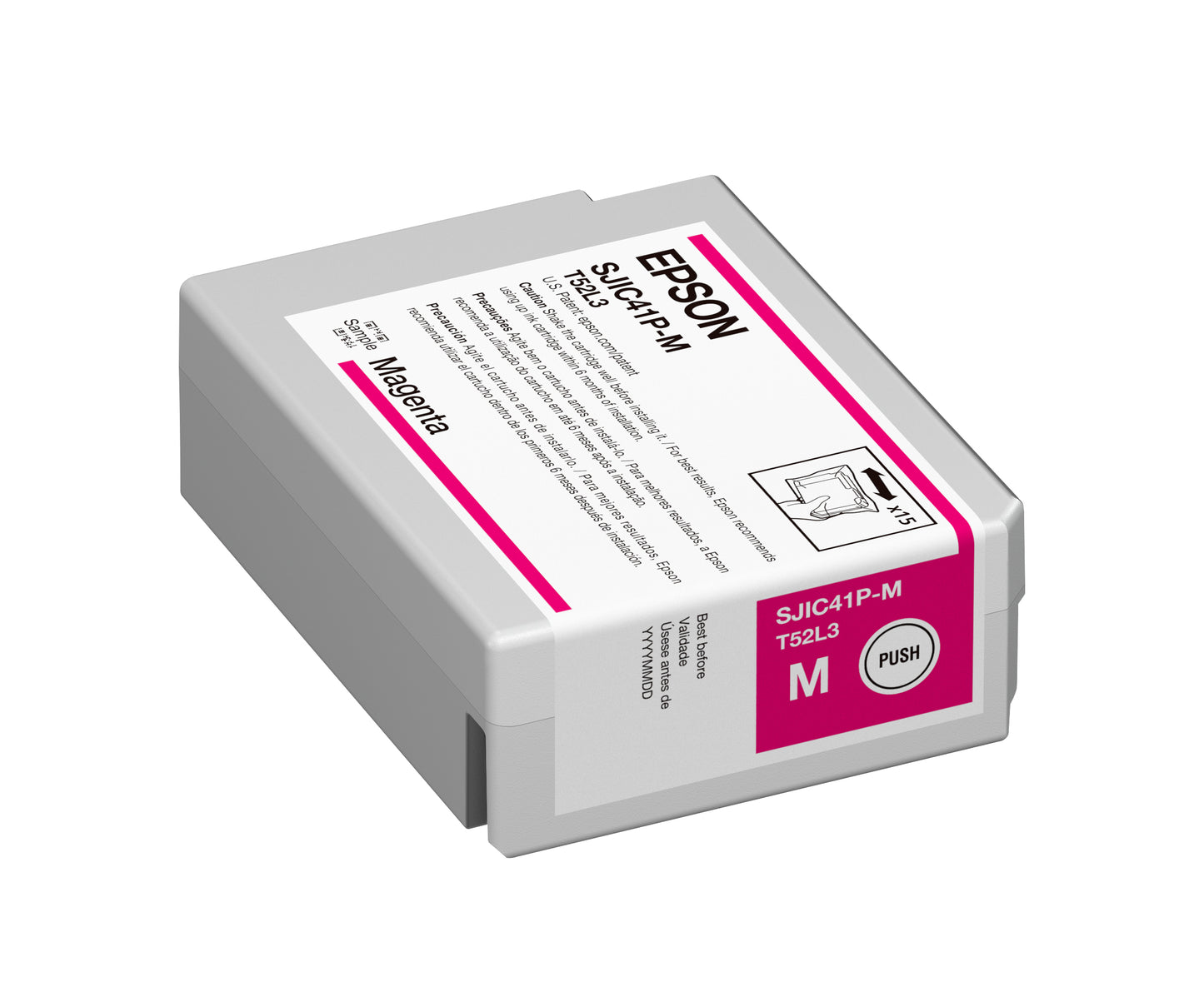 Epson ColorWorks C4000 Magenta Ink Cartridge - SJIC41P(M) / SKU: C13T52L320