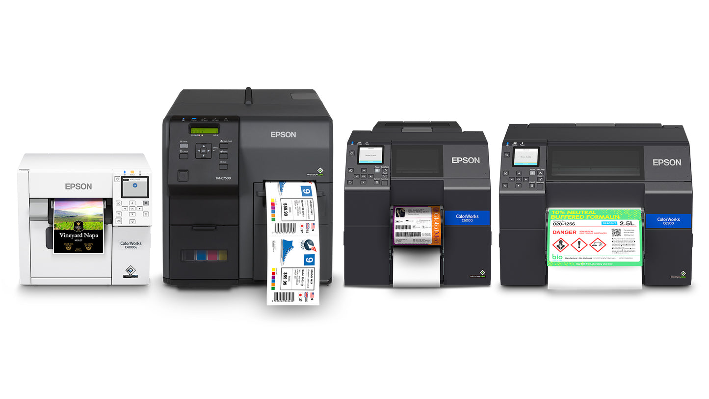 ColorWorks CW-C6500A Gloss Color Inkjet Label Printer with Auto Cutter / SKU: C31CH77A9991